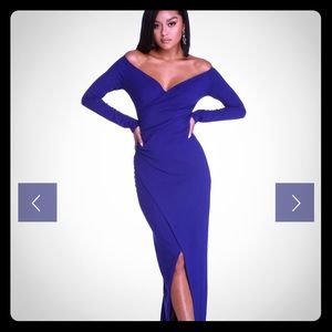 DIANNA EVENING WRAP DRESS